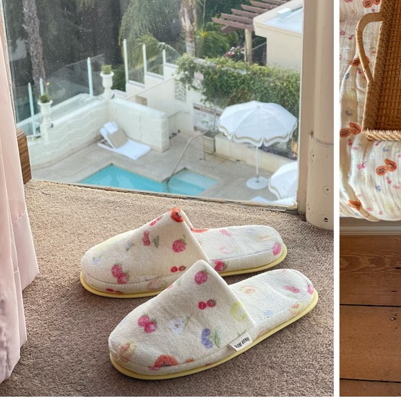 Djerf avenue Terry Slippers Fruit size 36-38 (euro) size 6-7 (US) - Picture 2 of 3